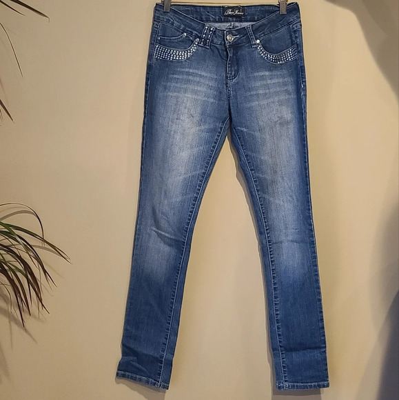 Paco Jeans Juniors Sz.7 Emblished Pockets - Picture 1 of 16